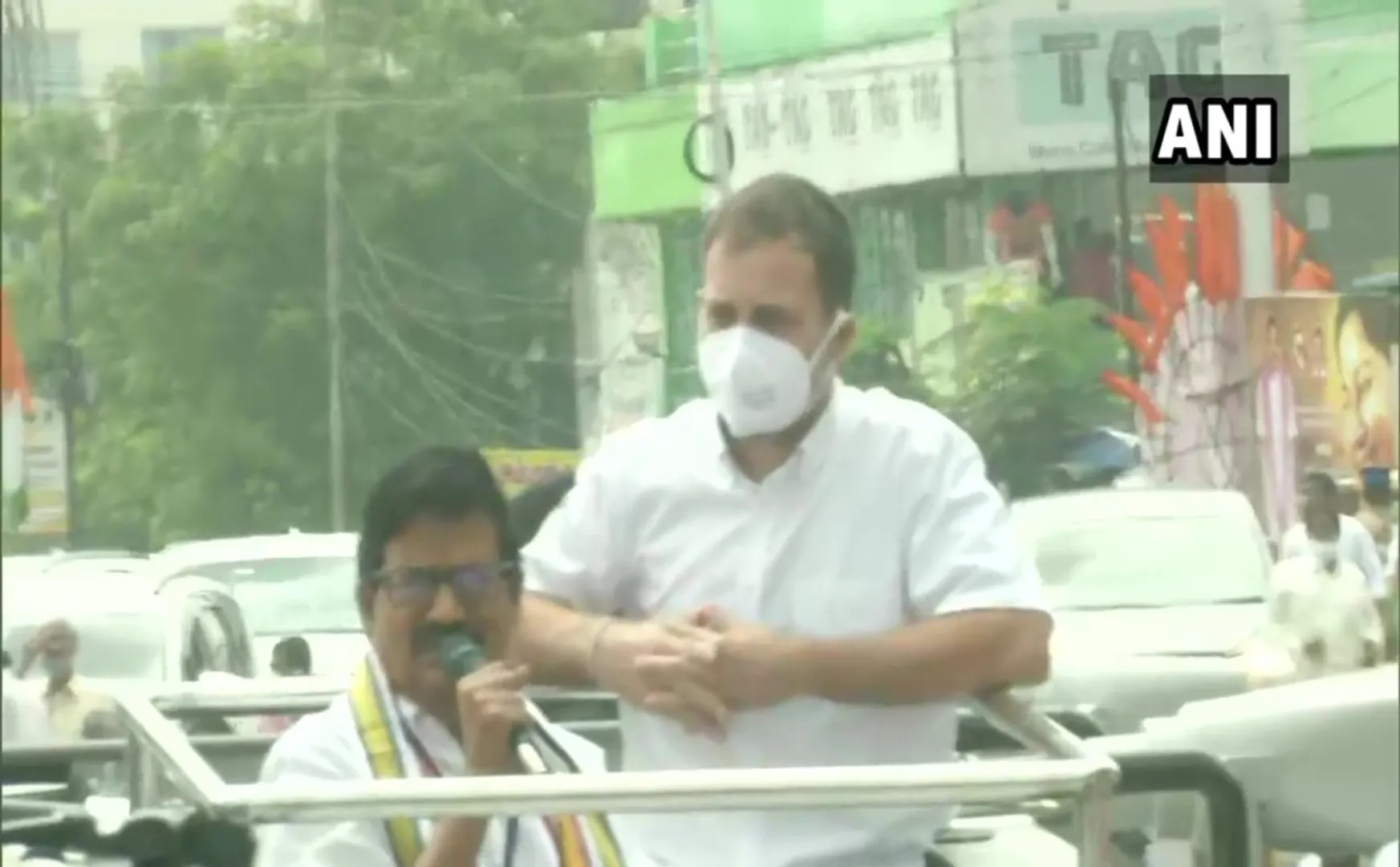 Congress leader Rahul Gandhi arrives in Coimbatore on a three-day visit to the state